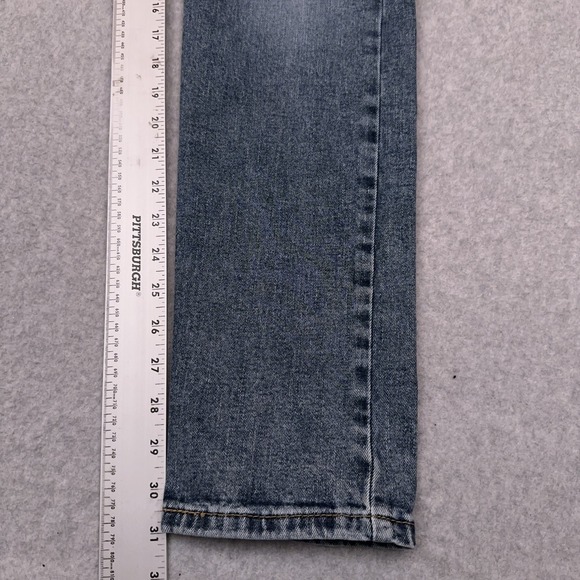 Levi's 512 Slim‎ Taper Jeans Men's 32x31 Blue Stone Wash Denim Stretch Faded - Picture 4 of 10